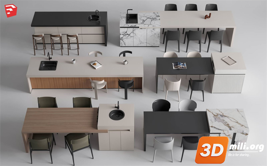 Kitchen island Skp Files